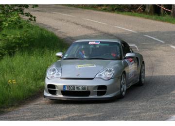 Avec la Porsche 996 GT 2 (500 cv)